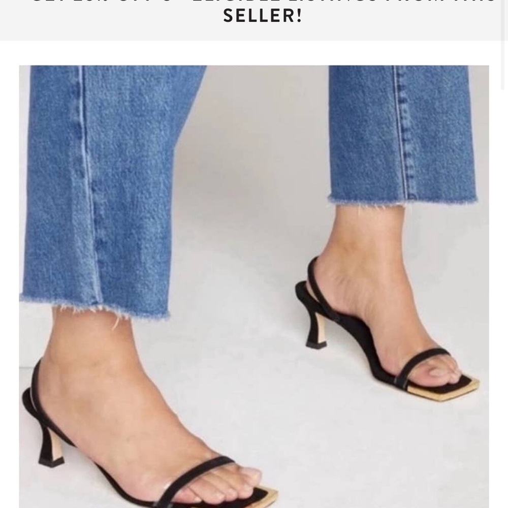 Good American Black Sandals with Silver Accents - Picture 8 of 8